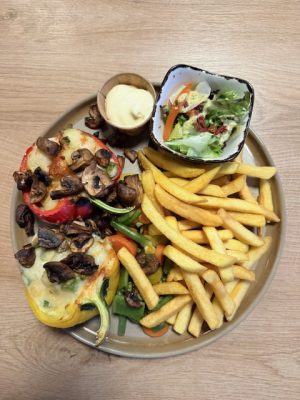Gevulde Puntpaprika met gnocchi VEGA